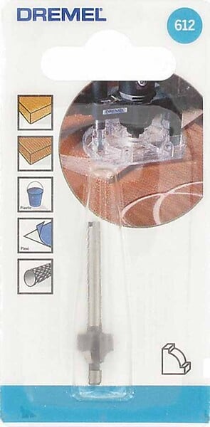 DREMEL - Fraise à défoncer (HSS High Speed Steel ) 9,5 mm DREMEL 612 - large
