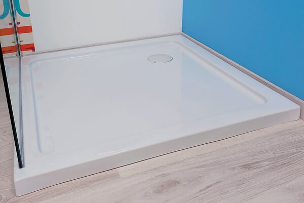 ONDEE - Receveur acrylique extra-plat YQUA - Blanc - 90x90cm - large