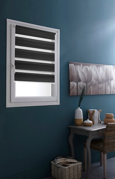 MADECO - Store Easy  Jour et Nuit - Gris fonce - 92x190cm - large