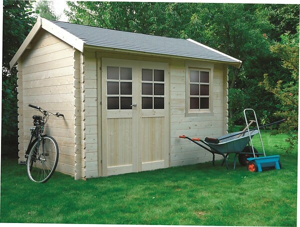 SOLID - Abri de jardin en bois Arles - L.358xH.246xP.238cm - large