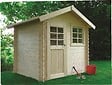 SOLID - Abri de jardin bois Laval - Naturel - L.238xP.198xH.239cm - vignette