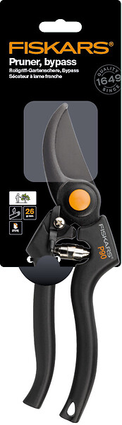 FISKARS - Sécateur Traditionnel P90 26mm diam coupe lame franche - large