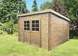 SOLID - Abri jardin Riom bois - Naturel - L.298xH.212xP.238cm - vignette