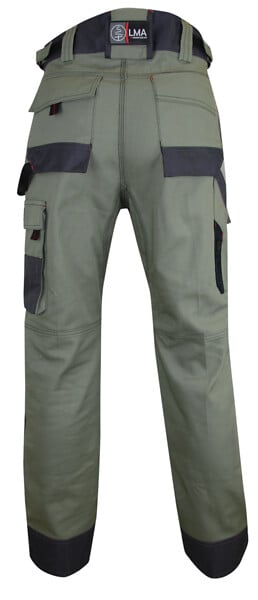 LMA - Pantalon de travail coton-polyester Sécateur kaki T46 - large