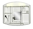MP GLASS - Armoire de toilette lumineuse - 3 portes - P15.5xl59xH49cm - vignette