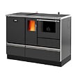 SANNOVER - Cuisinière Granulés avec four Chauffage (4,8 kW)+ Bouilleur (15,2 kW) Sannover 20kW Gris anthracite - vignette