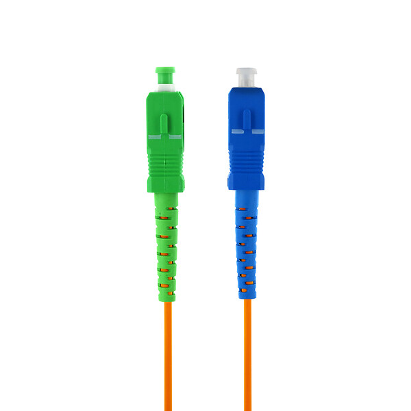 METRONIC - Câble fibre optique Free - monomode 2 m - vert et bleu - large