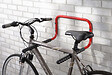 MOTTEZ - Support mural 2 vélos - Acier époxy - Rouge - 50Kg - vignette