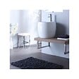 PLANETE BAIN - Meuble de salle bain à suspendre équipé d'un lavabo haut design blanc - vignette