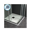PLANETE BAIN - Receveur de douche extra plat à poser 90x90 Design reflet ardoisé Blanc - vignette