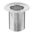 PLANETE BAIN - Bonde fixe de vidage pour lave-mains sans trop plein - écoulement libre - Grille laiton chromé - vignette