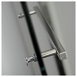 PLANETE BAIN - Porte de douche pivotante 90x195 cm inox chromé verre de sécurité 10 mm anticalcaire réversible - vignette