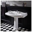 PLANETE BAIN - Lavabo colonne rétro 100 cm en céramique blanc - vignette