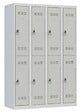 P.HENRY - Vestiaires 4 colonnes de 2 cases de 30cm gris perle - vignette