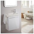 PLANETE BAIN - Lave mains blanc pour wc avec robinet eau froide à droite - vignette