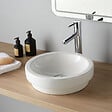 PLANETE BAIN - Vasque à poser ou semi encastrable ronde - Jersey - vignette