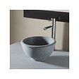 PLANETE BAIN - Vasque à poser bol en pierre gris style rétro - vignette