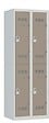 P.HENRY - Vestiaire 2 colonnes - 2 cases - Gris perle et taupe - vignette