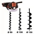 GT GARDEN - Tarière thermique 52 cm3 - 3 CV + lot de 3 mèches (80, 100 et 150 mm) - vignette