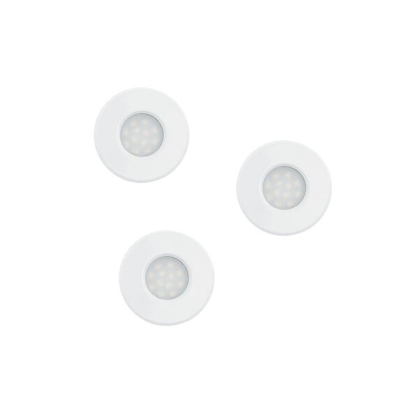 EGLO - Lot de 3 spots LED encastrable blanc - large