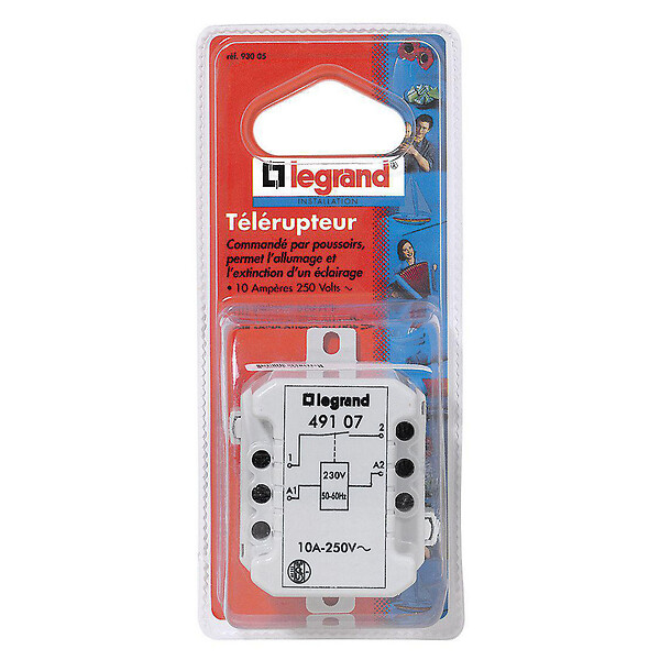 LEGRAND - Télérupteur à encastrer unipolaire silencieux 10A 230V - large