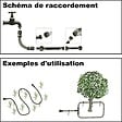 GT GARDEN - Tuyau d'arrosage micro-poreux Ø 12.5 mm (1/2 pouce) - Longueur 7.50 mètres - vignette