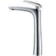 ESSEBAGNO - Galet mitigeur lavabo bec haut chrome poignée chrome - vignette