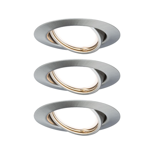 PAULMANN - ENC Base rd Noir LED 3x5W Acier bros-Mét - large