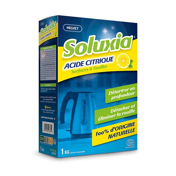 SOLUXIA - Acide citrique - 100% origine naturelle - 1Kg - large