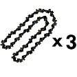 GT GARDEN - Lot de 3 chaînes 40 maillons pour tronçonneuse élagueuse - vignette