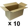 GT MARKET - Lot de 10 cartons de déménagement double cannelure - 53 x 28 x 30 cm - vignette