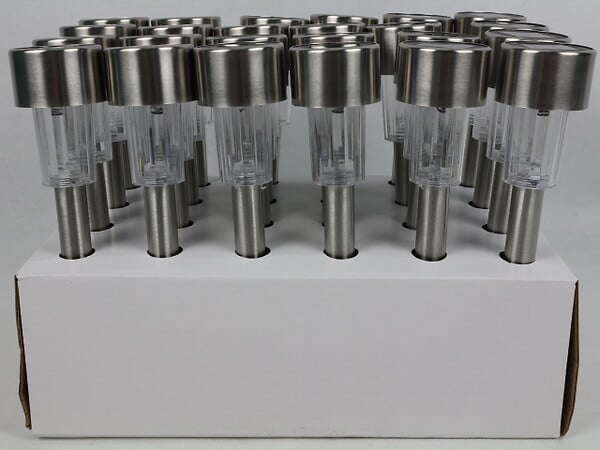 CIDDECO - Borne solaire en inox - 5x30cm - Autonomie 8h - large