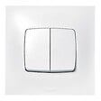LEGRAND - Double poussoir Neptune 6A - Blanc - vignette
