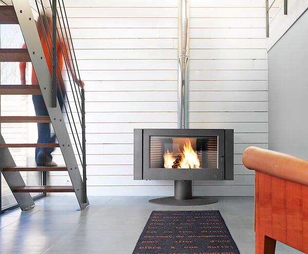 INVICTA - Poêle à bois en fonte Antaya - Fonte - Anthracite - 12kW - large