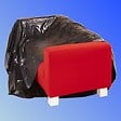 MOTTEZ - Housse de protection canapé recyclé - L.250xl.110xH.110cm - vignette