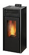 INVICTA - Poêle à granulés Nola - Acier et fonte - Noir - 10kW - vignette