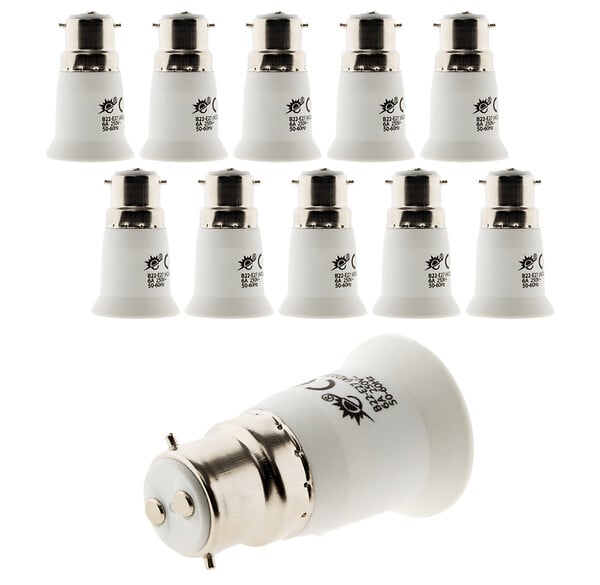 4 Adaptateurs Douille GU10 Vers E14 - Convertisseur Pour Ampoules LED Et Halogènes - Kwmobile