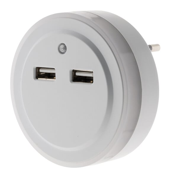 OTIO - Veilleuse LED automatique avec 2 ports USB - Otio - large