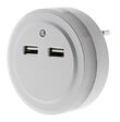 OTIO - Veilleuse LED automatique avec 2 ports USB - Otio - vignette