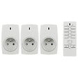 OTIO - Lot de 3 prises sans fil + télécommande 16 canaux - Otio - vignette