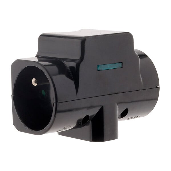 ZENITECH - Triplite parafoudre 2x16A 2P+T + 1x6A 2P - Noir - Zenitech - large