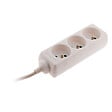 ZENITECH - Bloc 3 prises avec fiche extra plate - Blanc - 1m - Zenitech - vignette