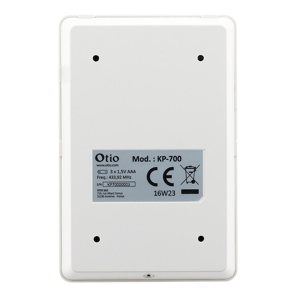 OTIO - Clavier externe RFID sans fil pour alarme 75500x - Otio - large