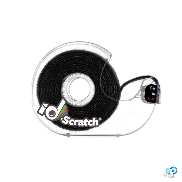 ID-SCRATCH - Bande scratch auto-agrippante ID-SCRATCH noir 2 cm x 2 m - large