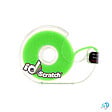 ID-SCRATCH - Bande scratch auto-agrippante - Polyamide - Vert fluo - 2 m - vignette