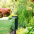 LUMIHOME - Borne solaire Venus 70cm Noire - Acier inoxydable - 600lm - vignette