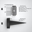 LUMIHOME - Borne solaire Venus 70cm Noire - Acier inoxydable - 600lm - vignette