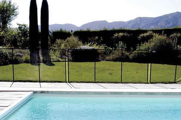 EDG - Barrière de sécurité souple piscine - Noir - H.1,25xL.3,2m - large