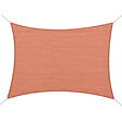 HOMCOM - Voile d'ombrage rectangulaire 4 x 6 m toile solaire taud de soleil brique terracotta - vignette