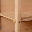 OUTSUNNY - Armoire abri de jardin remise pour outils - grande porte verrouillable loquet - 2 étagères - toit bitumé incliné bois de sapin pré-huilé - vignette